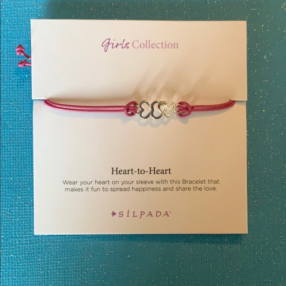 Silpada girls- heart to heart bracelet